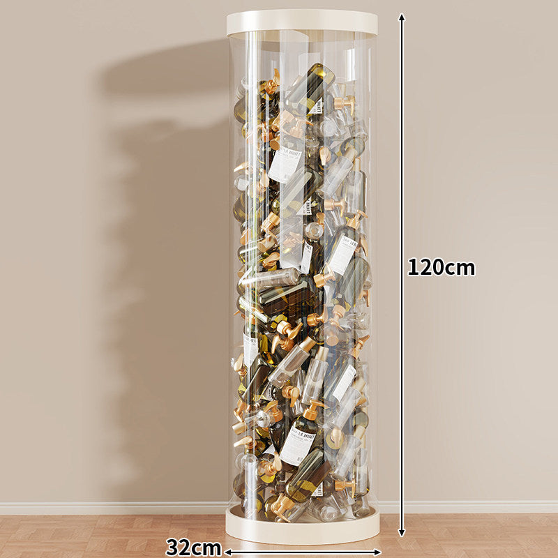 Tall Clear Acrylic Vertical Display Cylinder for Mini Perfume & Sample Bottle Collection