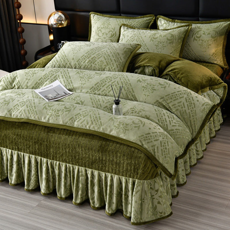 Luxurious Plush Velvet Comforter Set