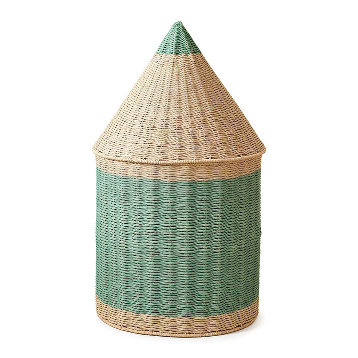 Storage basket with lid