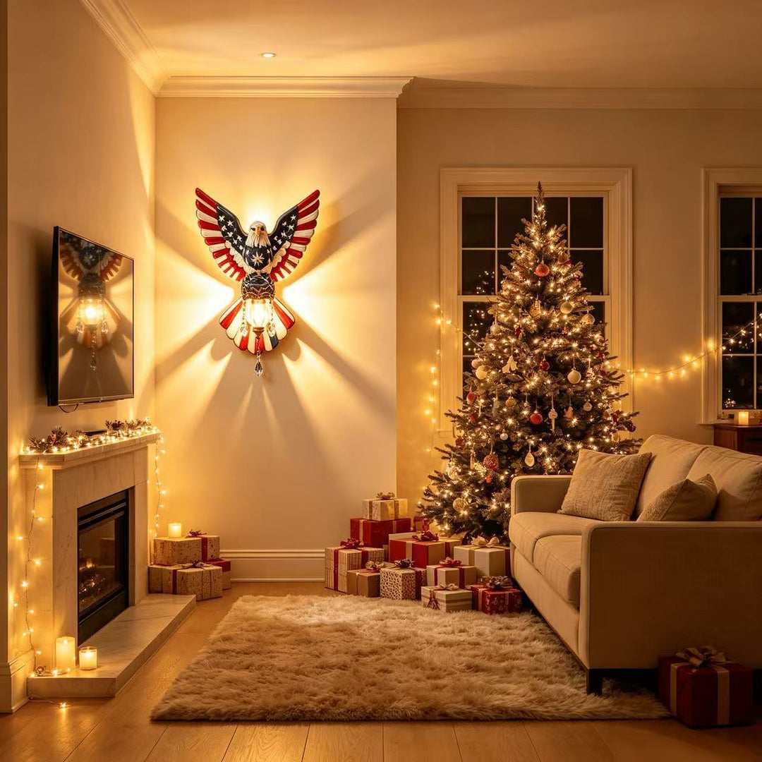 Decorative wall lamp in eagle design