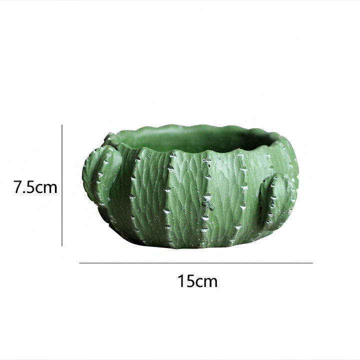 Decorative flower pot in cactus design