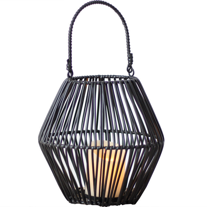 Decorative basket with handle