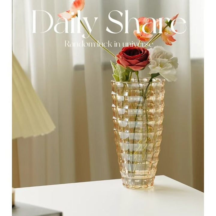Artistic Twisted Glass Vase