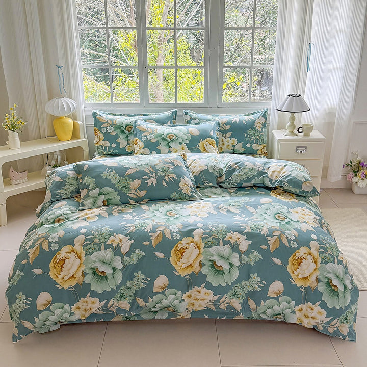 Floral Patterned Duvet Cover Set
