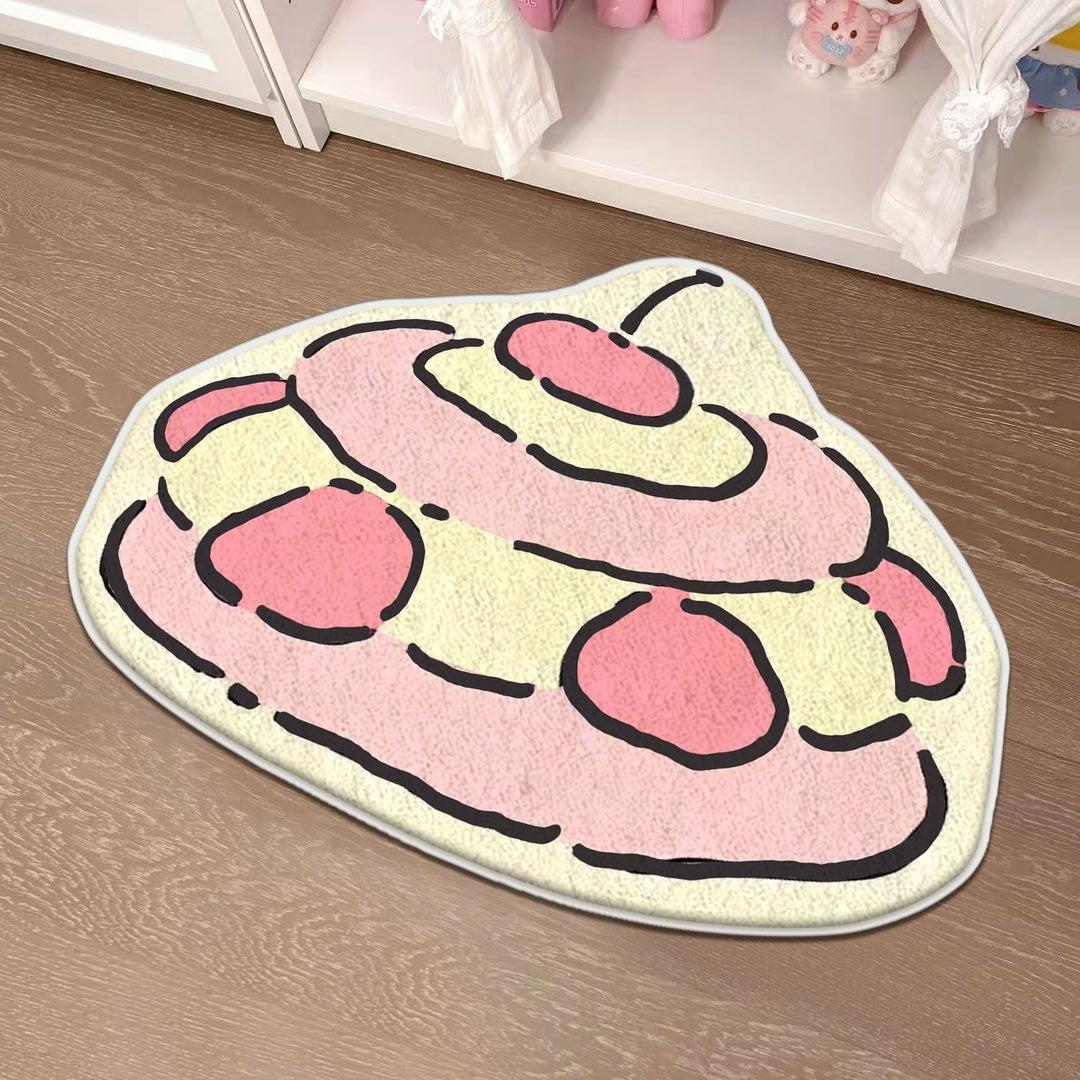 Children's Playful Cat-Shaped Area Mat