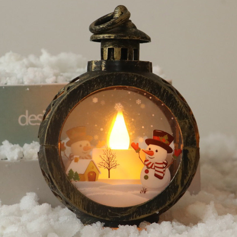 Christmas lantern with LED lighting