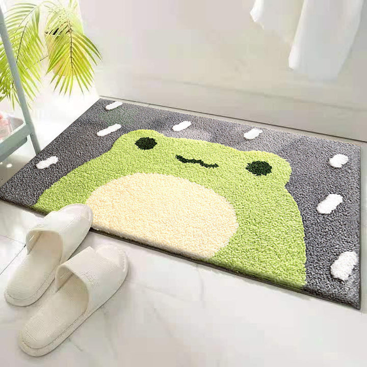 Coastal Waves Shaped Bath Mat