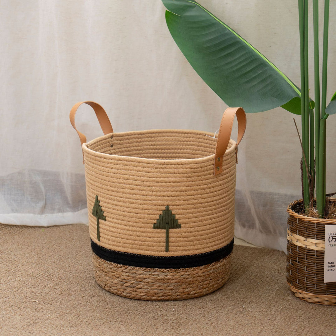 Decorative Eco-Friendly Woven Storage Basket