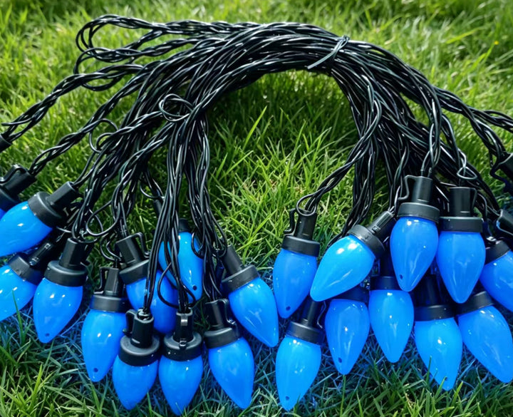 Large classic bulb LED patio string lights