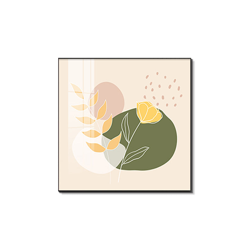 Framed Abstract Botanical Line Art Print
