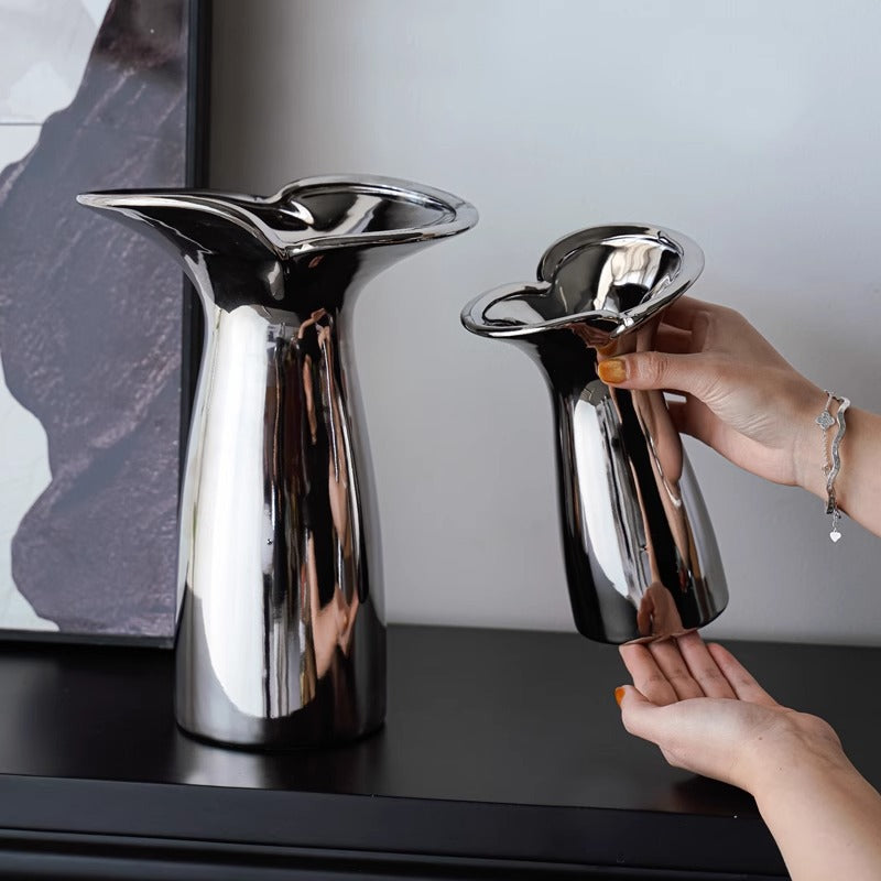 Elegant and modern ceramic vase