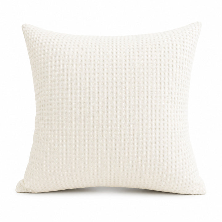 Textured Waffle Weave Throw Pillow