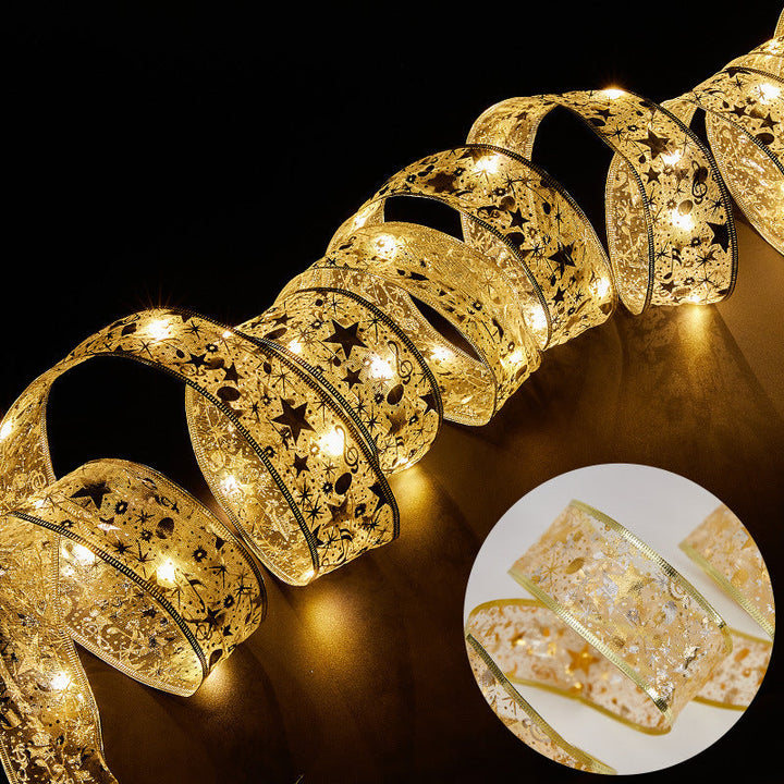 LED Decorative Ribbon with Festive Design