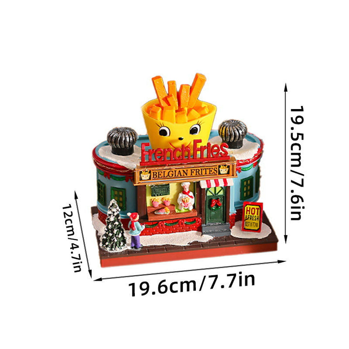 Nostalgic Ice Cream Parlor with LED Lighting