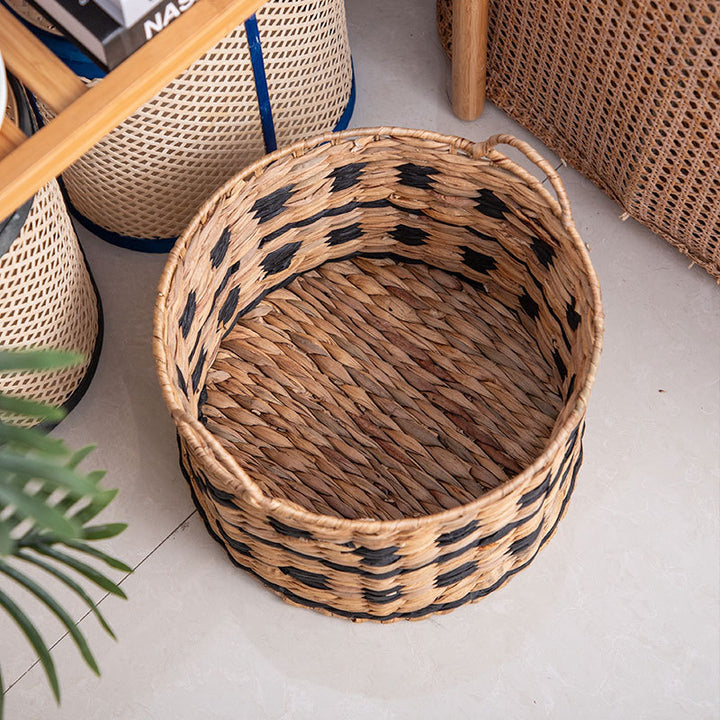 Woven Storage Basket with Handles
