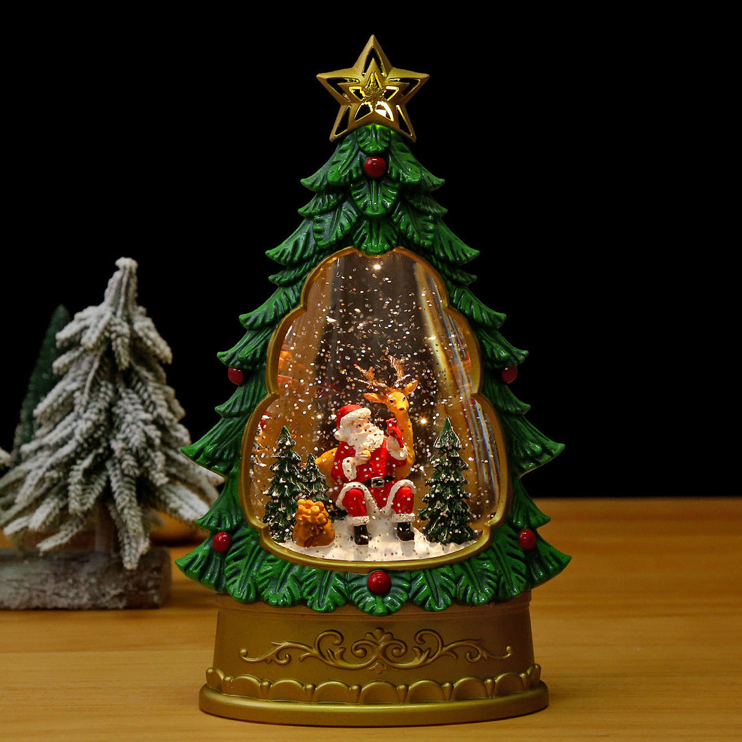 Christmas tree snow globe
