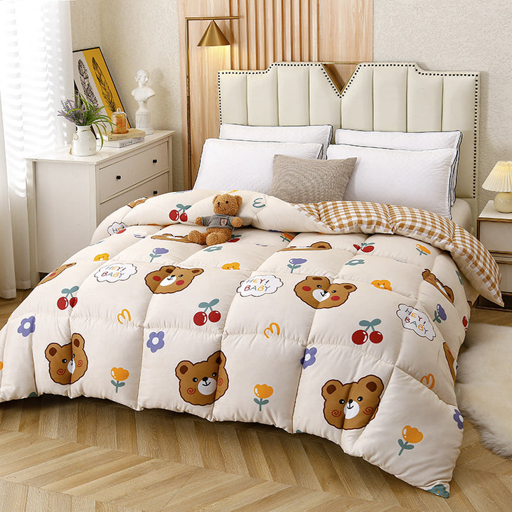 Premium Reversible Checkered Comforter