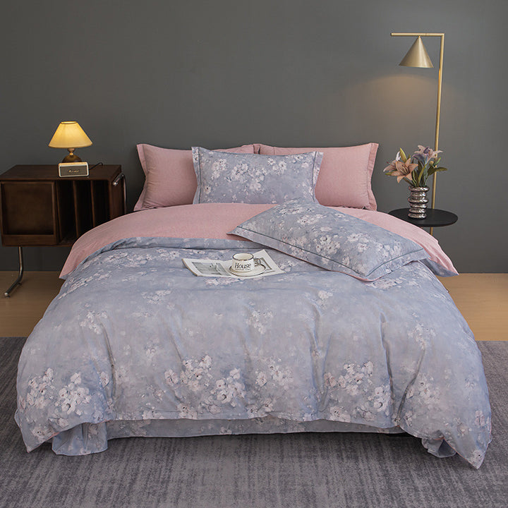 Nature-Inspired Botanical Print Duvet Cover Set