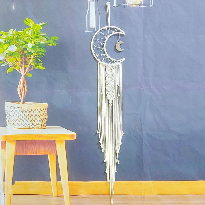 Macrame Moon Wall Hanging