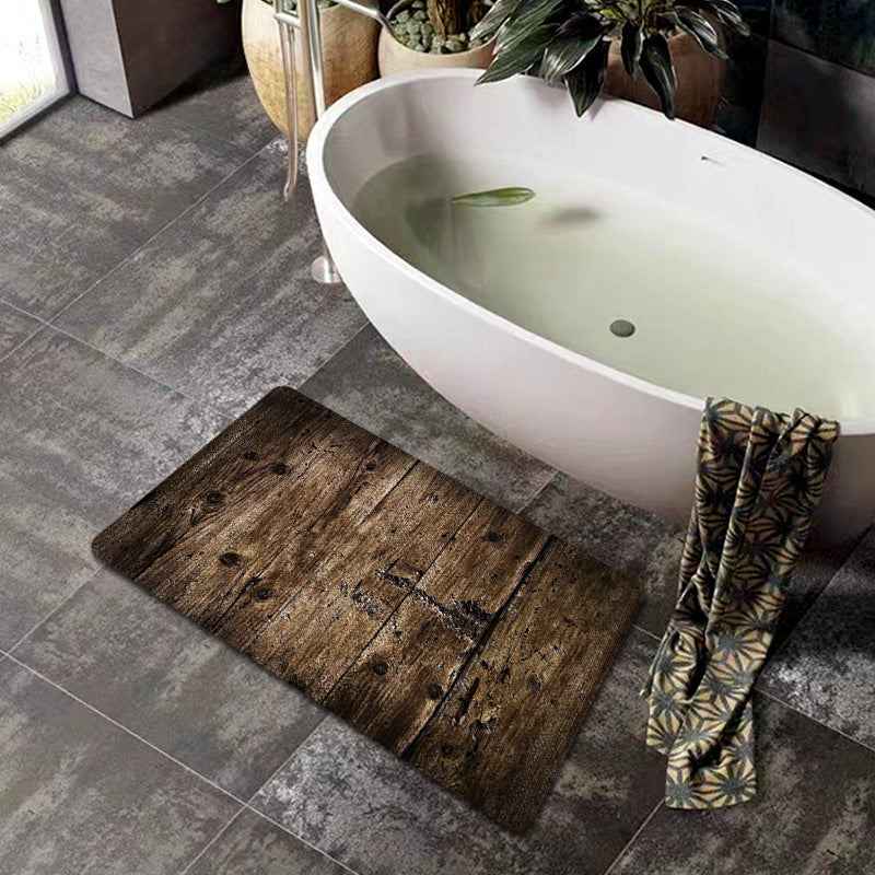 Natural Wood Grain Bath Mat