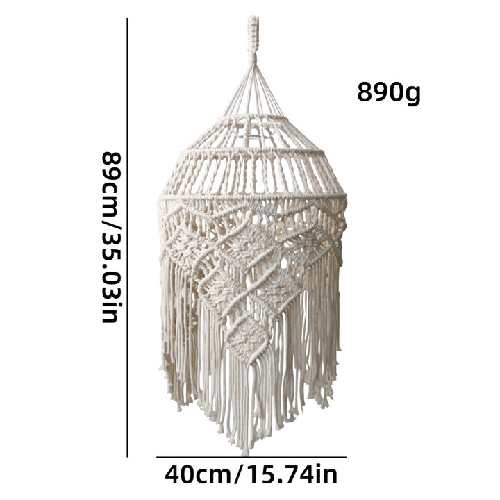 Handwoven Macramé Pendant Lamp