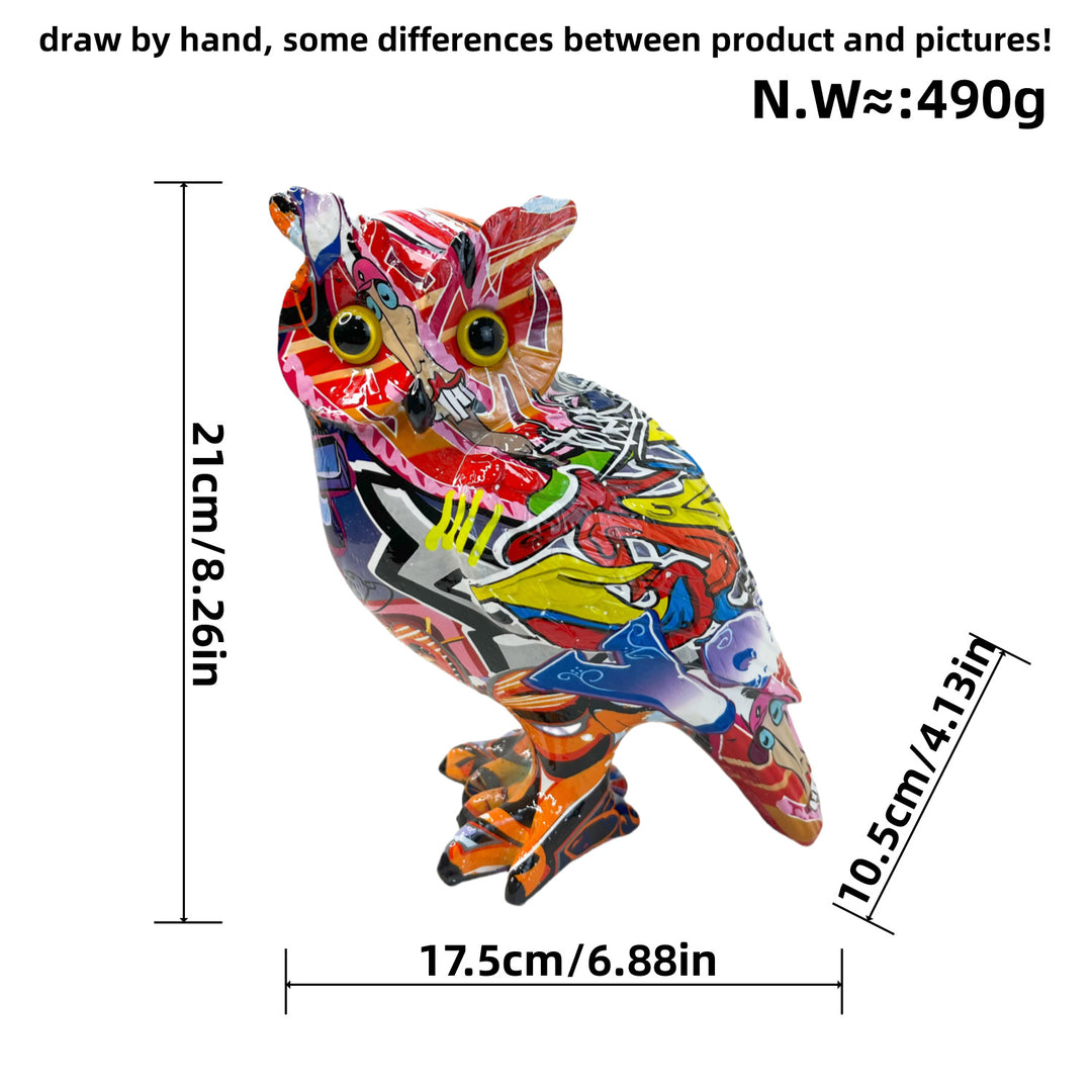 Artistic Owl Decorative Figure