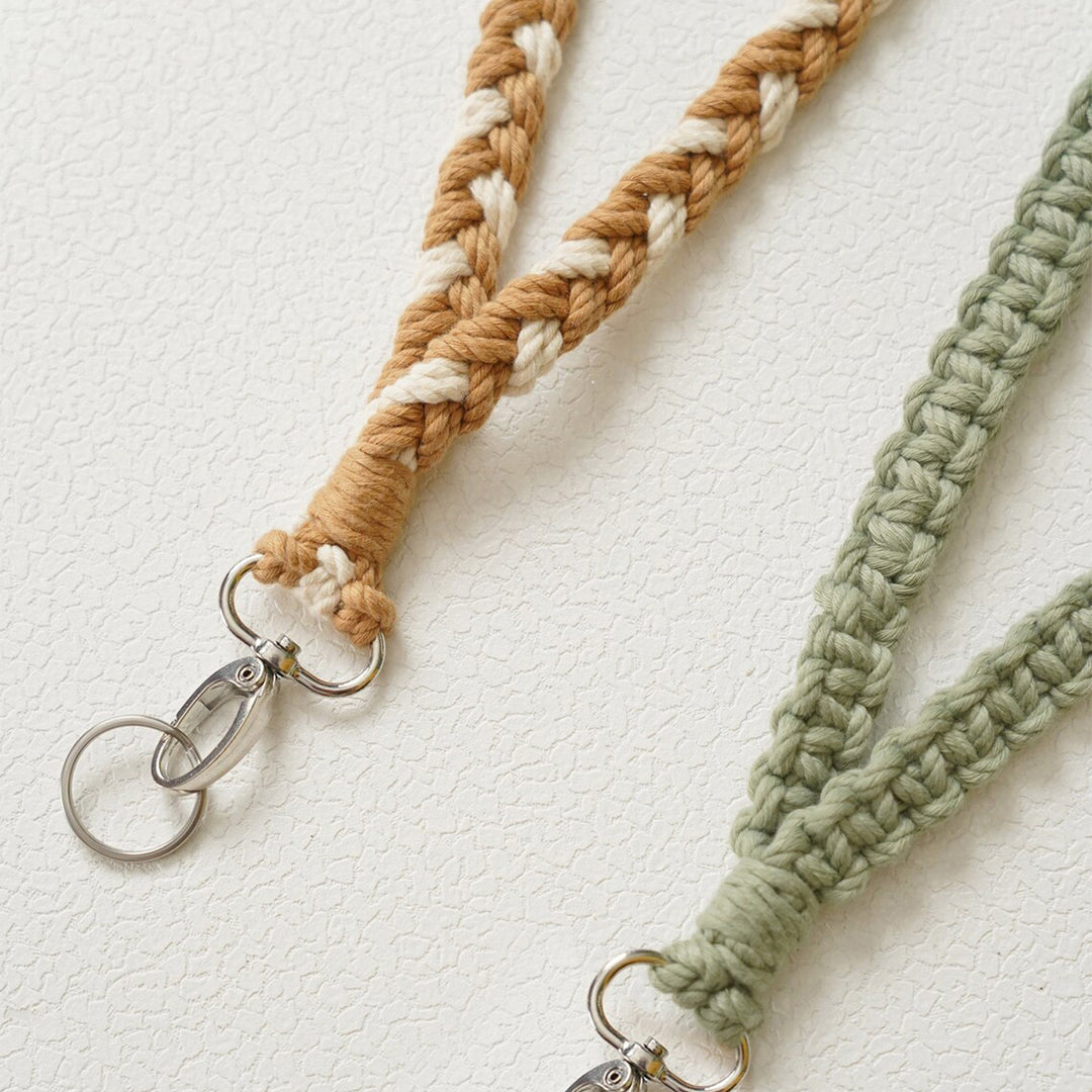 Braided Macrame Keychain Loop