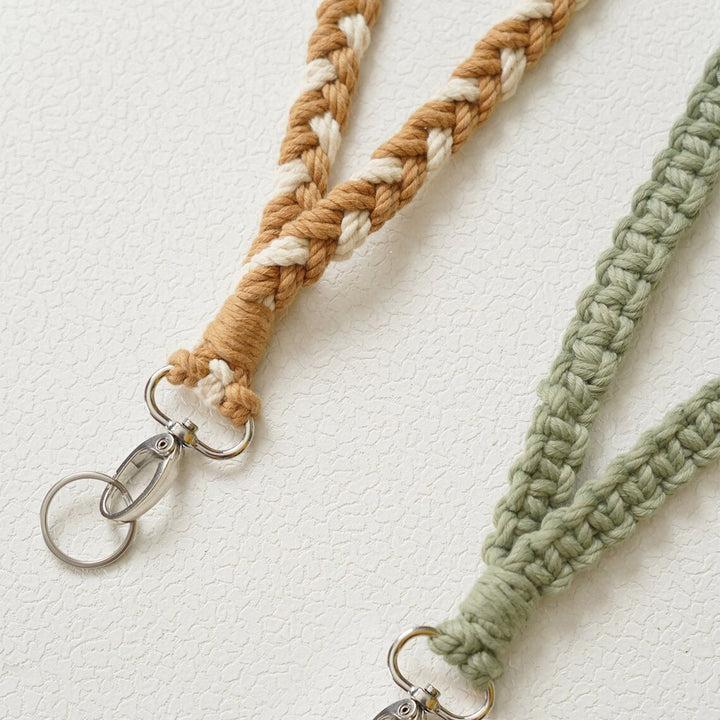 Braided Macrame Keychain Loop