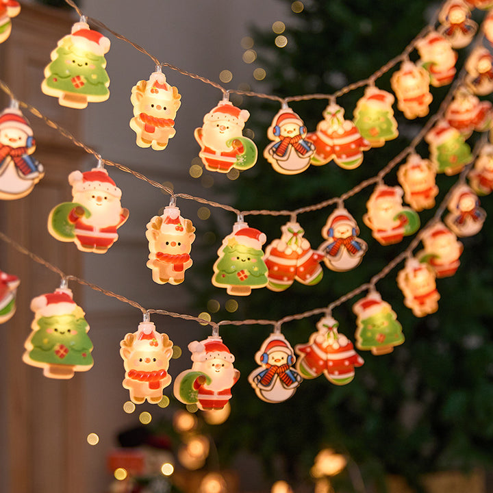 Festive sheep-shaped warm LED fairy lights