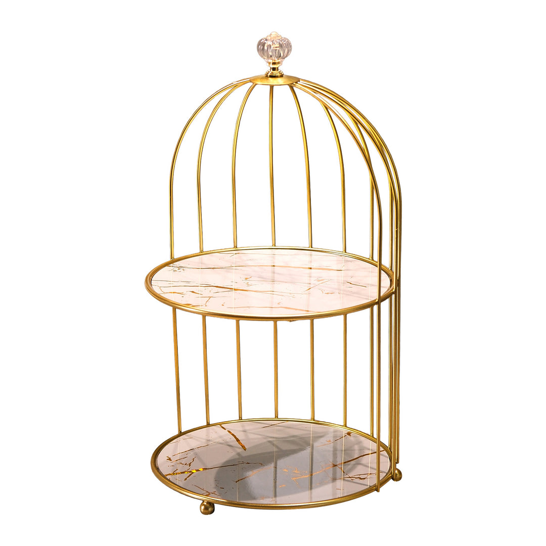 Elegant coffee table with two tiers
