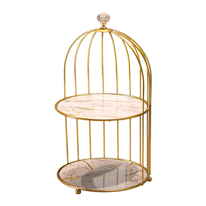 Elegant coffee table with two tiers