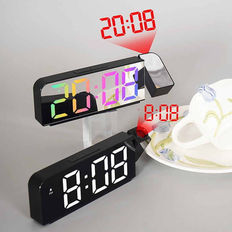 Projection clock with digital display