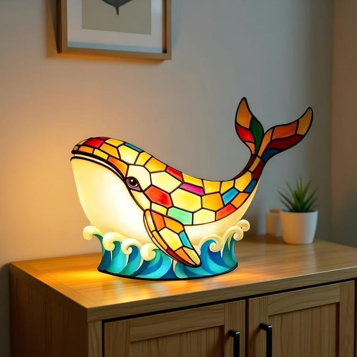 Decorative Whale Fish Table Lamp