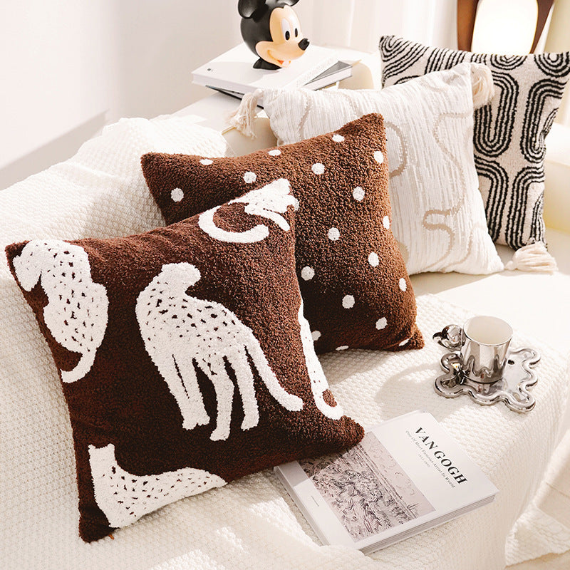 Decorative Cat-Themed Throw Pillow