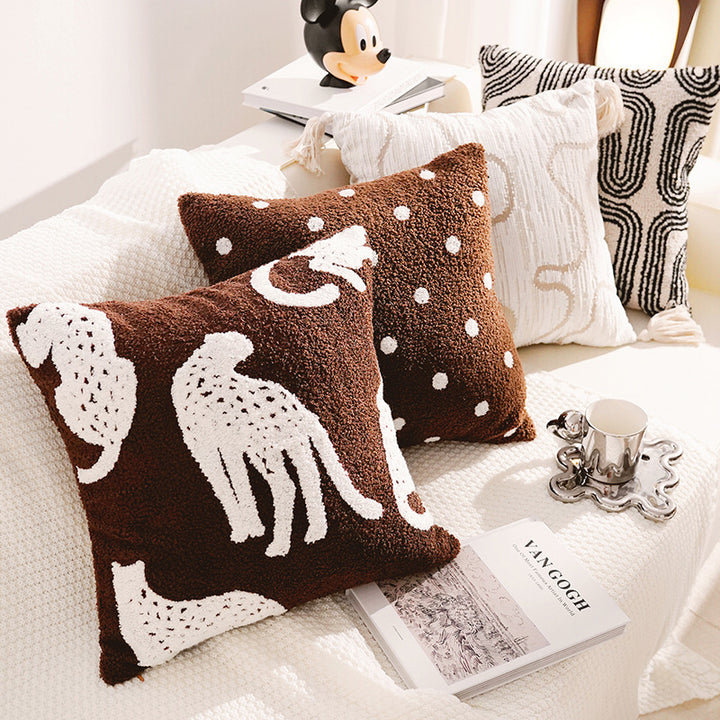 Decorative Cat-Themed Throw Pillow