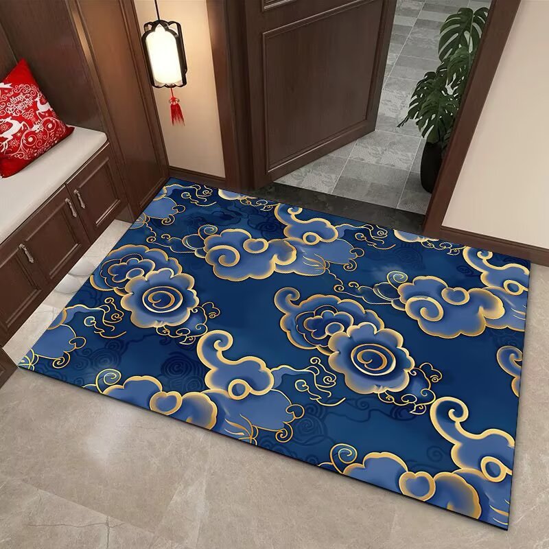 Elegant Cloud Motif Area Mat