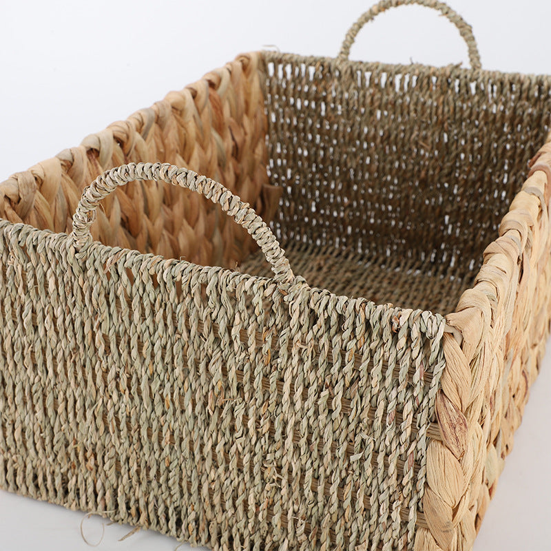 Basket made of natural wicker