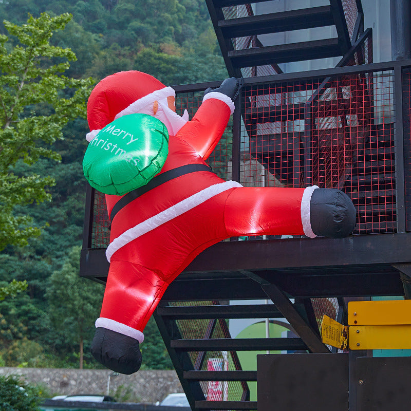 Funny Santa Climbing Figure