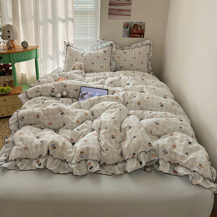 Soft Plush Cartoon-Themed Comforter Set
