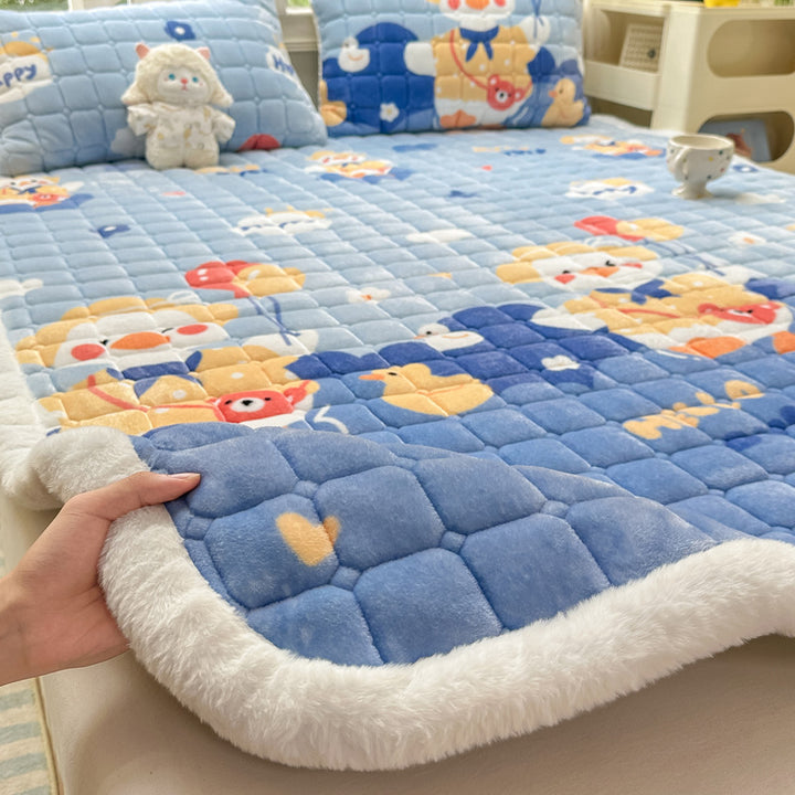 Plush Cartoon-Themed Blanket
