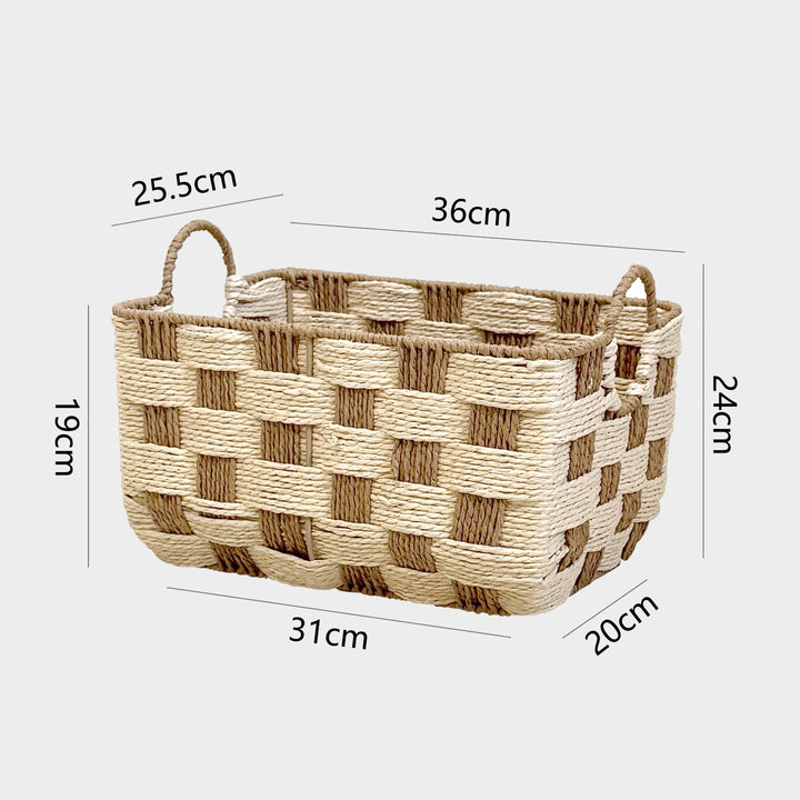 Handwoven storage basket