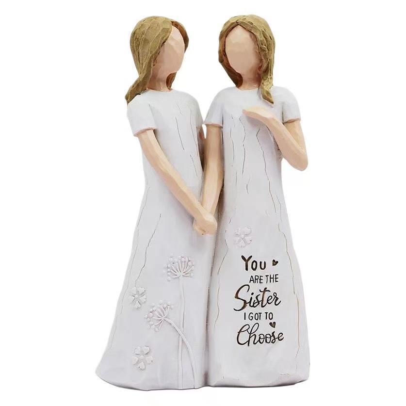 Sister Bonding Figurine