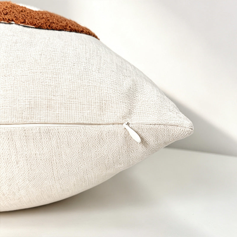 Autumn Pumpkin Embroidered Lumbar Accent Pillow Cover