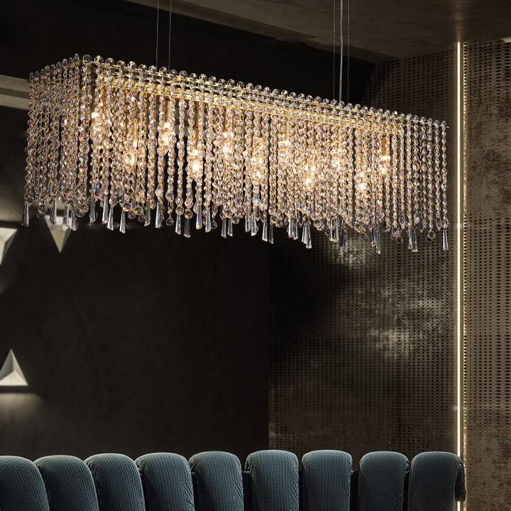 Crystal Cascade Chandelier