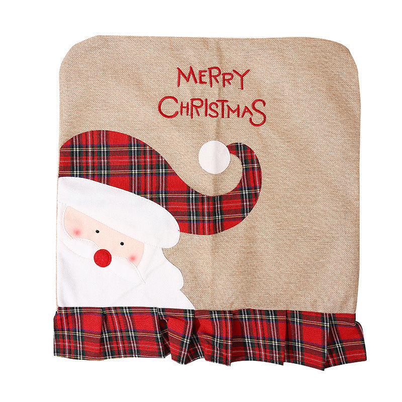 Festive Chair Cover with Reindeer Motif