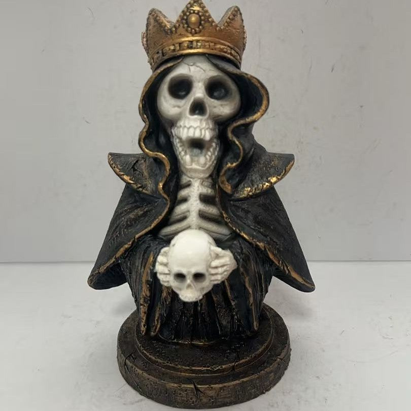 Decorative skull statue