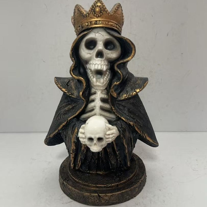 Decorative skull statue