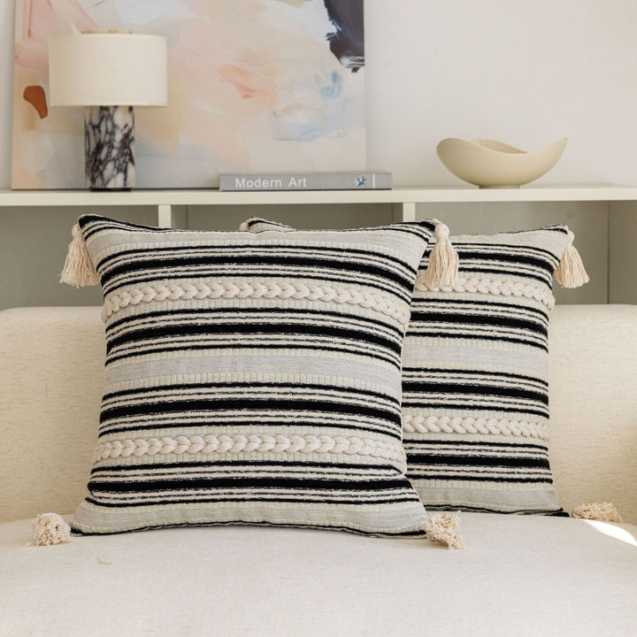 Woven Textured Decorative Pillow