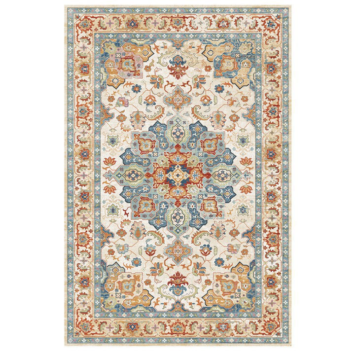 Vintage Floral Medallion Area Rug