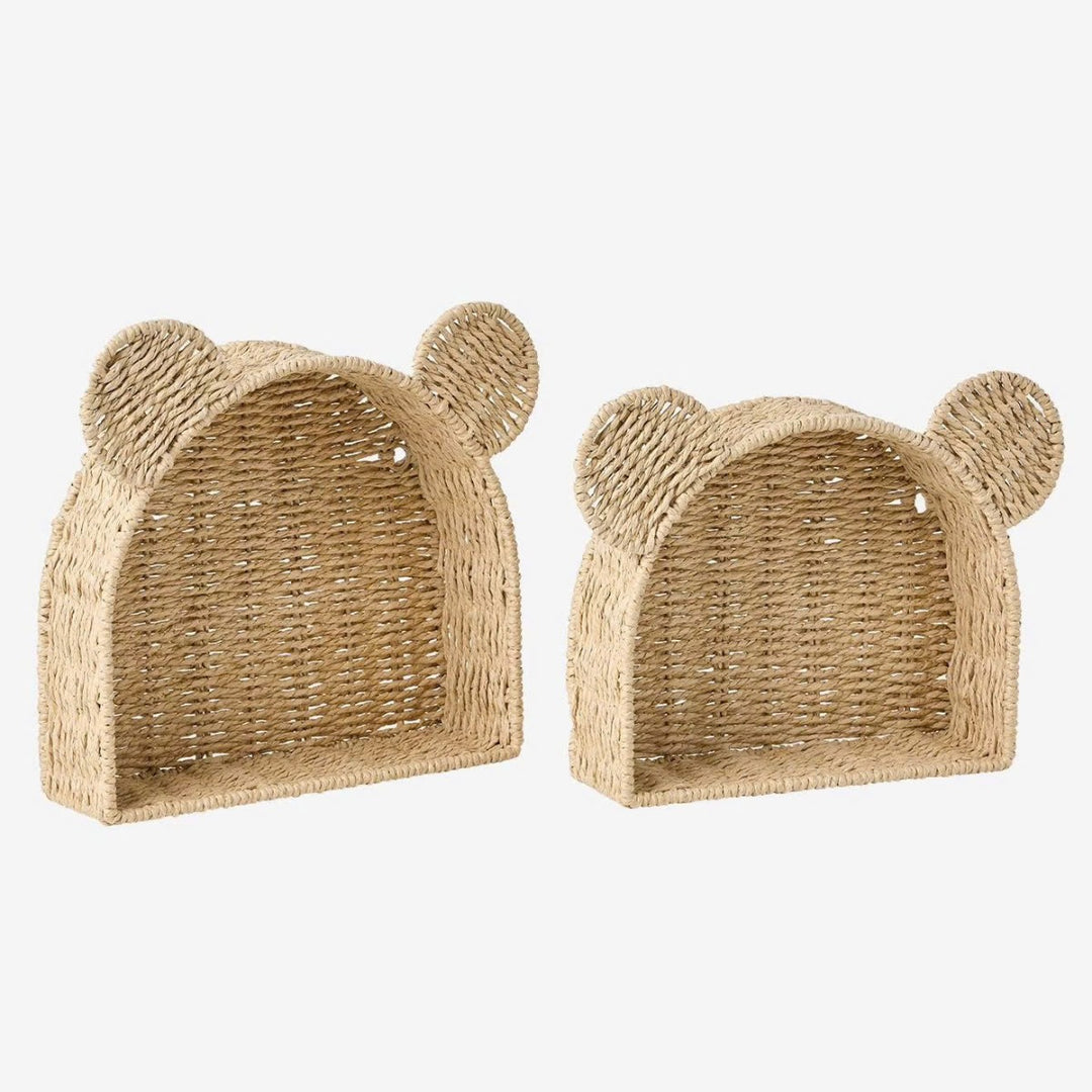 Playful storage basket with ears